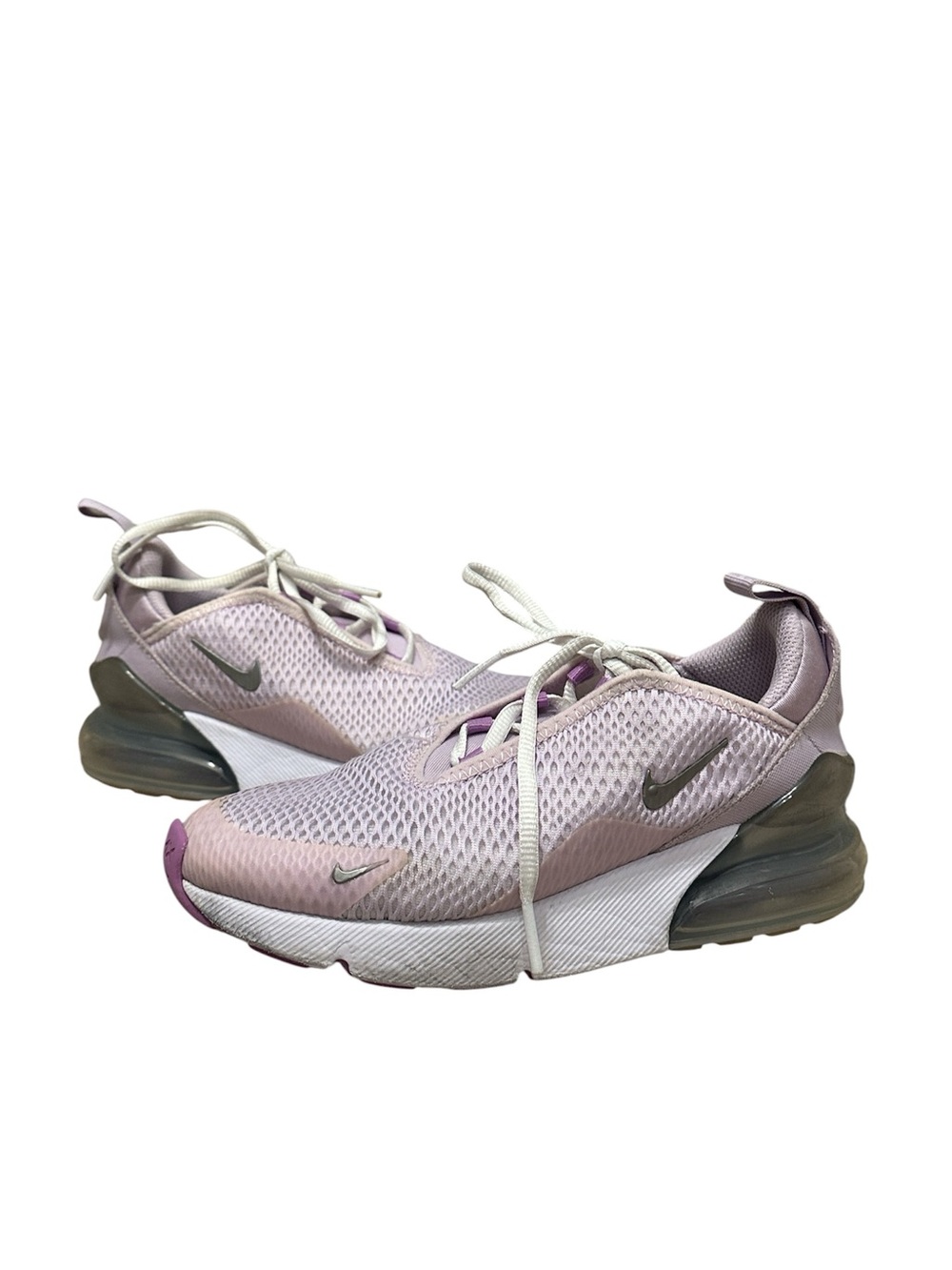 Nike Air Max 270 Shoes GS Girls Youth 2.5Y Lavender Purple Sneakers